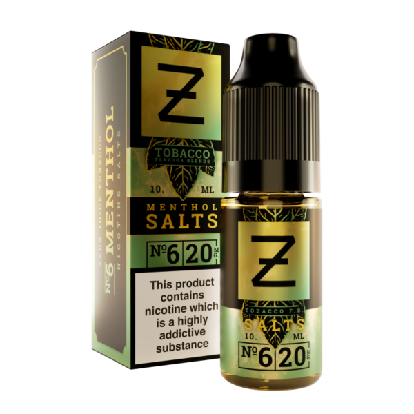 Menthol Salts Nic Salt E-Liquid by Zeus Juice
