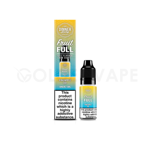 Pineapple Ice Nic Salt E-Liquid by Dinner Lady Fruit Full Bar Salts