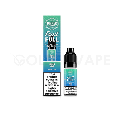 Fresh Mint Nic Salt E-Liquid by Dinner Lady Fruit Full