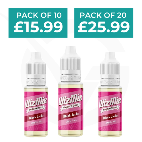 Black Jacks 10ml E-Liquid By Wizmix