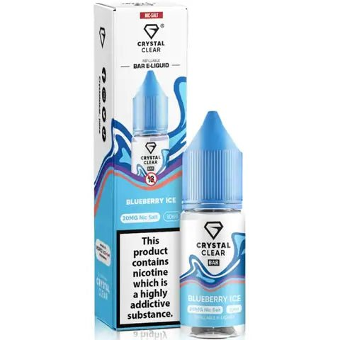 Blueberry Ice 10ml Nic Salt E-Liquid By Crystal Clear