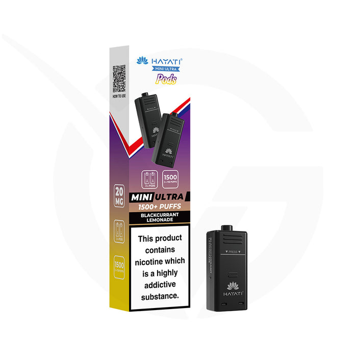 Blackcurrant Lemonade Hayati Mini Ultra 1500 Refill Pods