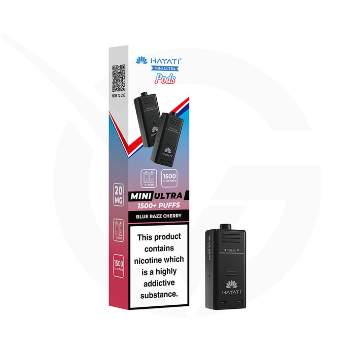 Blue Razz Cherry Hayati Mini Ultra 1500 Refill Pods