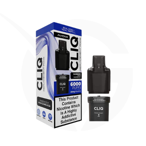 Blueberry Sour Raspberry Prefilled Pods By Avomi Cliq 6000
