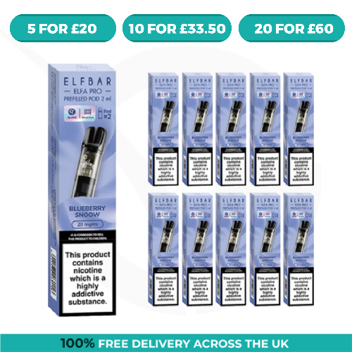 Blueberry Snoow Elfa Pro Prefilled Pods by Elf Bar