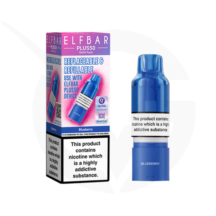 Blueberry Elfbar Plus50 Refill Pods