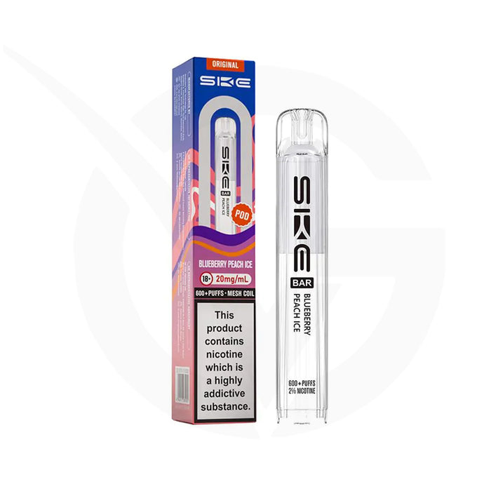 Blueberry Peach Ice Prefilled Pods By SKE Bar 600
