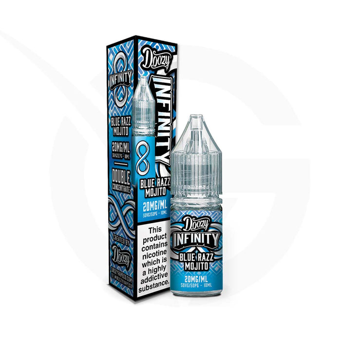 Blue Razz Mojito 10ml Nic Salt E-Liquid by Doozy Infinity