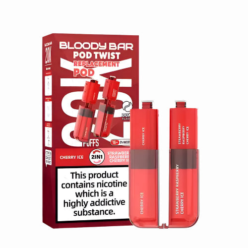 Cherry Ice & Strawberry Raspberry Cherry Ice Bloody Bar Ultra Twist 20K Refill Pack