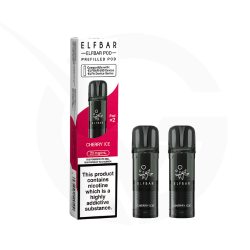 Cherry Ice Prefilled Pods By Elf Bar 600