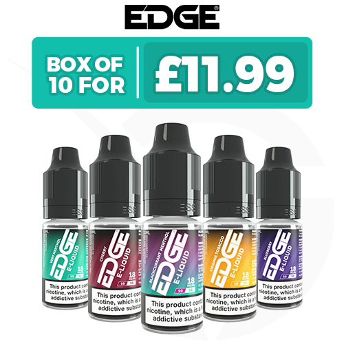 10 x 10ml E Liquid by Edge - Pack Of 10