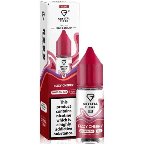 Fizzy Cherry 10ml Nic Salt E-Liquid By Crystal Clear