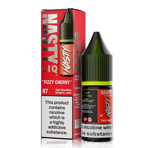 Fizzy Cherry 10ml Nic Salt E-Liquid By Nasty Liq