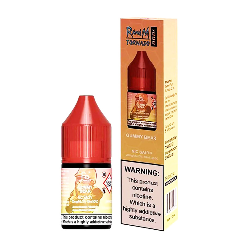 Gummy Bear 10ml Nic Salt E-Liquid By R and M Tornado 7000