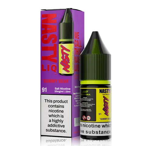 Gummy Bear 10ml Nic Salt E-Liquid By Nasty Liq
