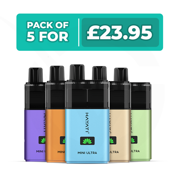 Hayati Mini Ultra 1500 Prefilled Pod Kit - Pack of 5