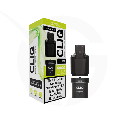 Lemon & Lime Prefilled Pods By Avomi Cliq 6000
