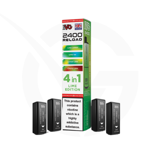 Lime Edition Prefilled Pods By IVG 2400 Reload