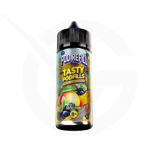 Mango Blackcurrant Shortfill E-liquid by Pod Refill Tasty Podfills
