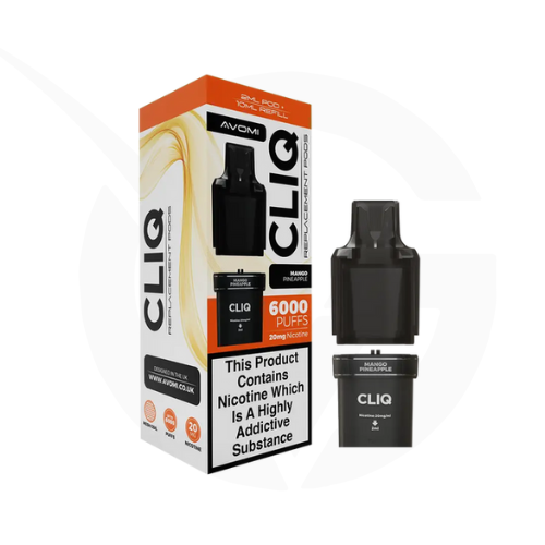 Mango Pineapple Prefilled Pods By Avomi Cliq 6000