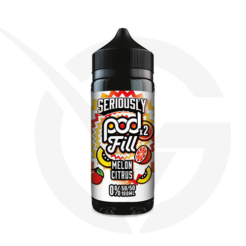 Melon Citrus 100ml Shortfill E-liquid by Seriously Pod Fill X2