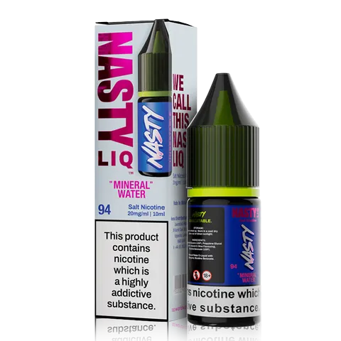 Mineral Water 10ml Nic Salt E-Liquid By Nasty Liq