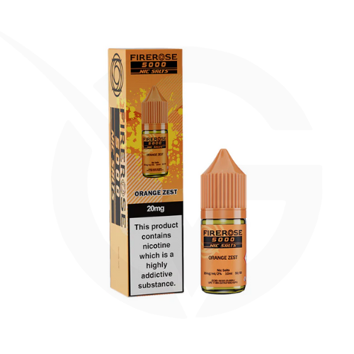 Orange Zest 10ml Nic Salt E-Liquid By Firerose 5000