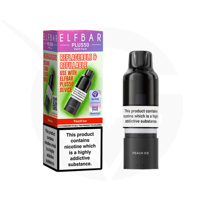 Peach Ice Elfbar Plus50 Refill Pods