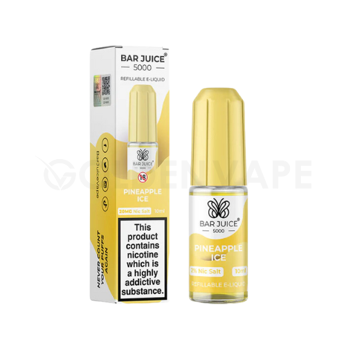 Pineapple Ice 10ml Nic Salt E-Liquid By Bar Juice 5000