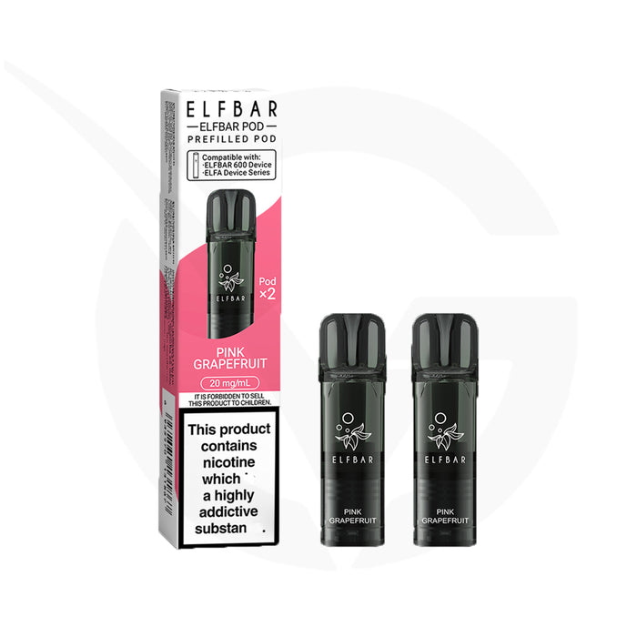 Pink Grapefruit Prefilled Pods By Elf Bar 600