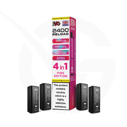 Pink Edition Prefilled Pods By IVG 2400 Reload
