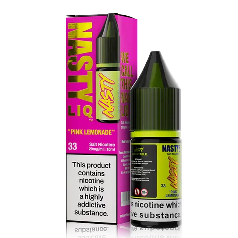 Pink Lemonade 10ml Nic Salt E-Liquid By Nasty Liq