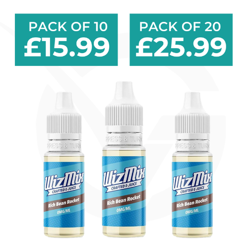 Rich Bean Rocket 10ml E-Liquid By Wizmix