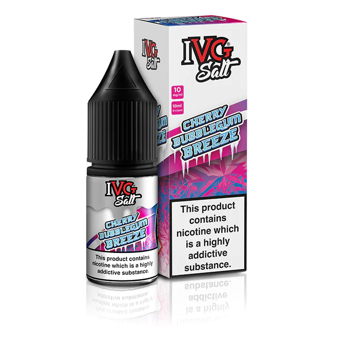 Cherry Bubblegum Breeze 10ml Nic Salt E-liquid by IVG