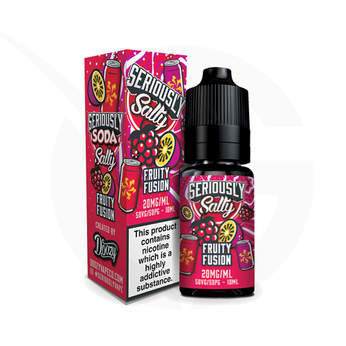 Fruity Fusion 10ml Nic Salt E-Liquid By Seriously Soda