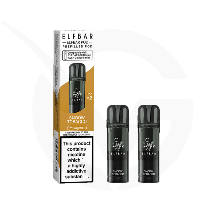 Snoow Tobacco Prefilled Pods By Elf Bar 600