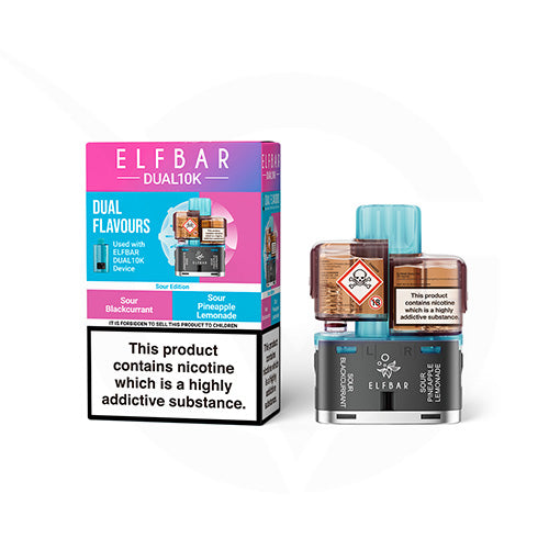 Sour Edition Prefilled Pods By Elf Bar Dual 10k + Refilled Containers
