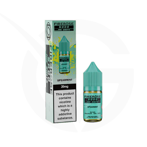 Spearmint 10ml Nic Salt E-Liquid By Firerose 5000