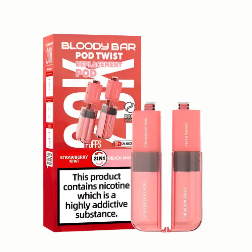 Strawberry Kiwi & Peach Mango Bloody Bar Ultra Twist 20K Refill Pack