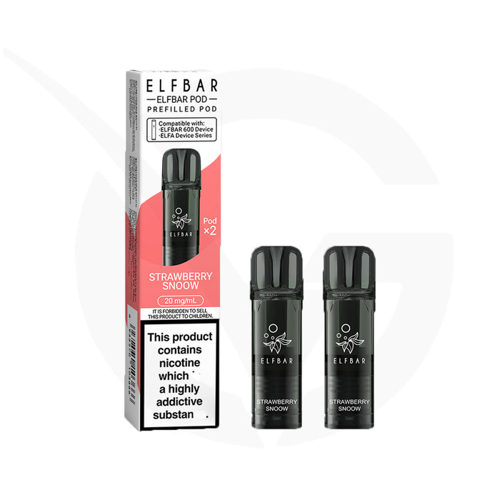 Strawberry Snoow Prefilled Pods By Elf Bar 600