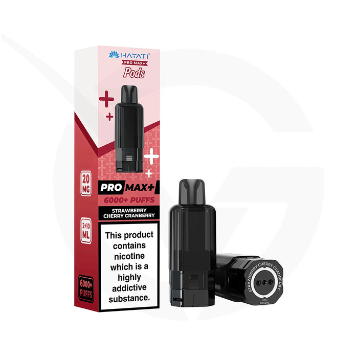Strawberry Cherry Cranberry Hayati Pro Max Plus Refill Pods