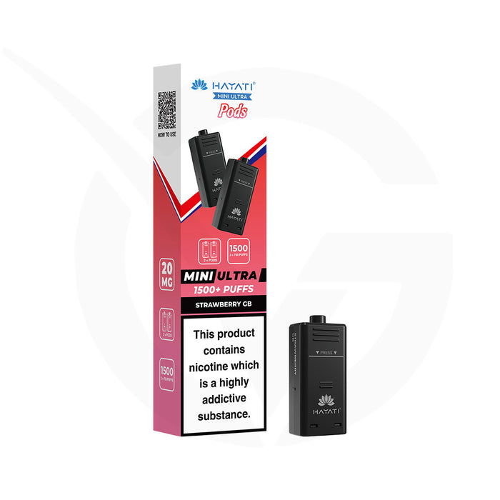 Strawberry GB Hayati Mini Ultra 1500 Refill Pods
