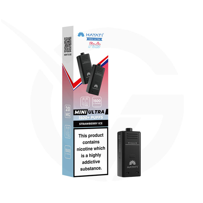 Strawberry Ice Hayati Mini Ultra 1500 Refill Pods