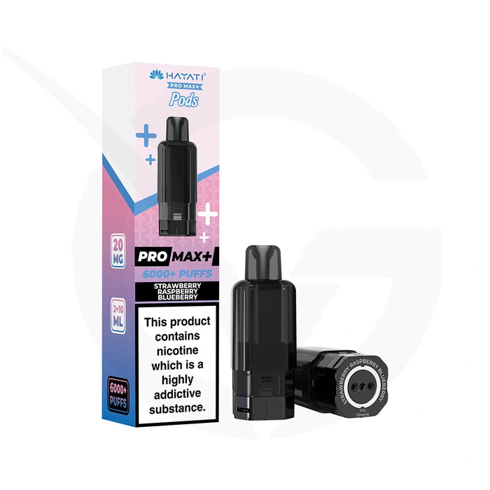 Strawberry Raspberry Blueberry Hayati Pro Max Plus Refill Pods