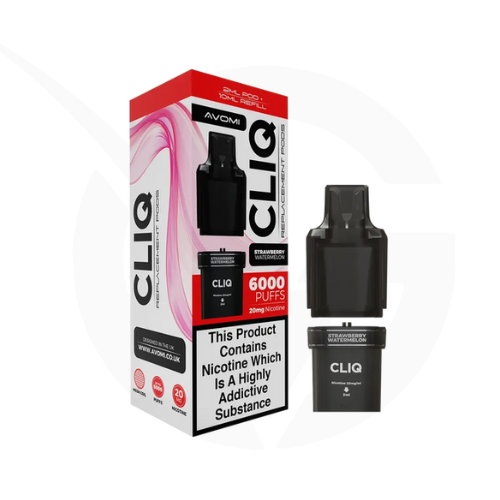 Strawberry Watermelon Prefilled Pods By Avomi Cliq 6000