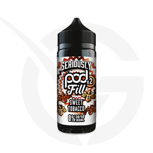 Sweet Tobacco 100ml Shortfill E-liquid by Seriously Pod Fill X2