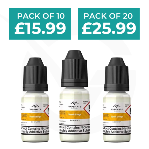 Sweet Orange 10ml 50/50 E-Liquid By Vapemate