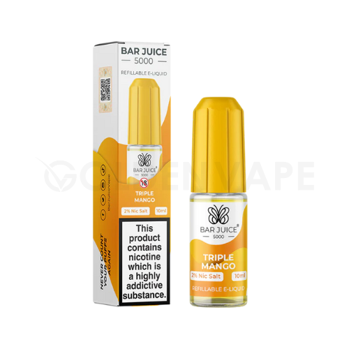 Triple Mango 10ml Nic Salt E-Liquid By Bar Juice 5000