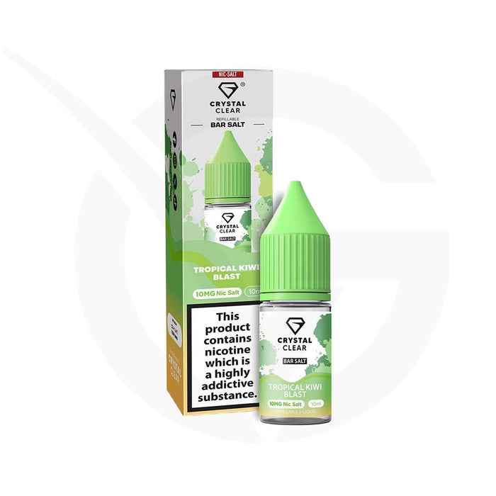 Tropical Kiwi Blast 10ml Nic Salt E-Liquid By Crystal Clear
