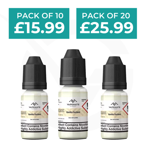 Vanilla Custard 10ml 50/50 E-Liquid By Vapemate